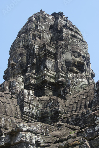 Angkor Watt - Temple ruin walls of the khmer city of angkor wat - State monument  © shony1