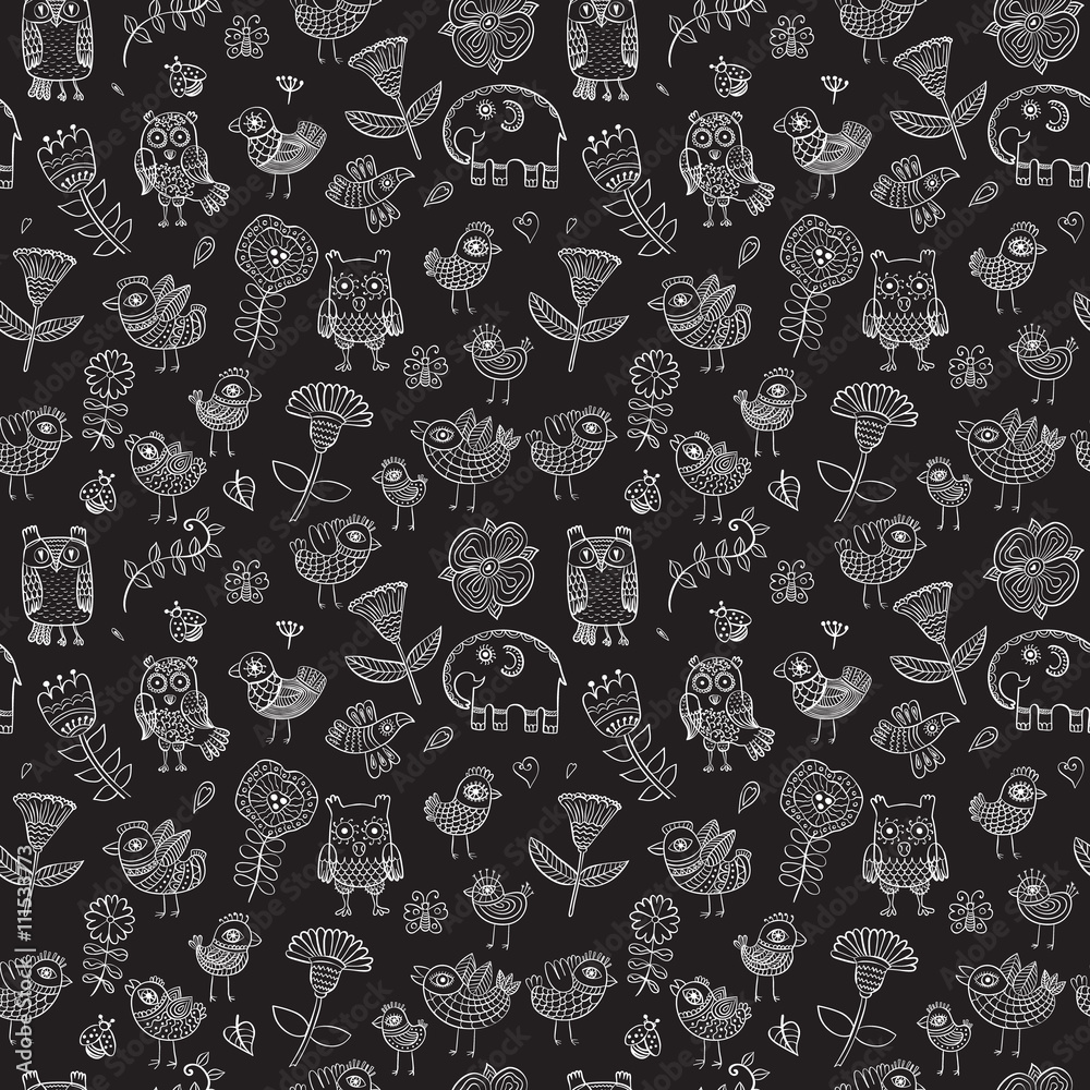 seamless bird pattern vector illustration seamless bird pattern vector illustration