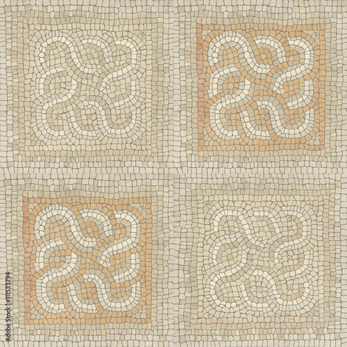 Brown marble-stone mosaic texture. (High.res.)