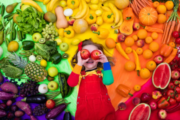 Healthy fruit and vegetable nutrition for kids