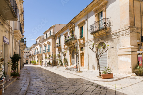 Scicli street, Sicily photo