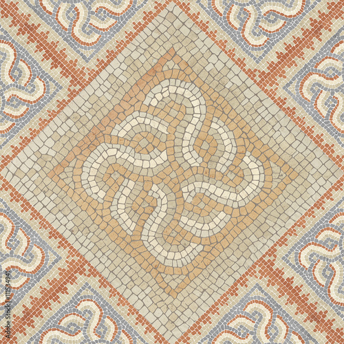 Brown marble-stone mosaic texture. (High.res.)