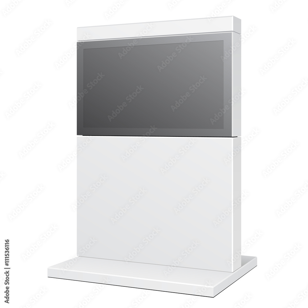 Outdoor POS POI City Light Box Advertising Stand Banner Shield Display, Advertising. Illustration Isolated On White Background. Vector EPS10 Outdoor POS POI City Light Box Advertising Stand Banner Shield Display, Advertising. Illustration Isolated On White Background. Vector EPS10