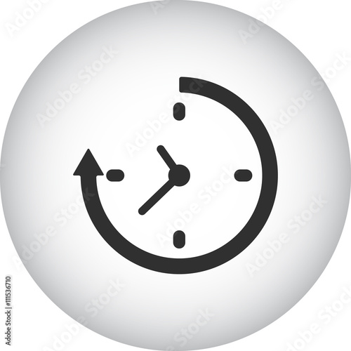 Timer sign simple icon on background