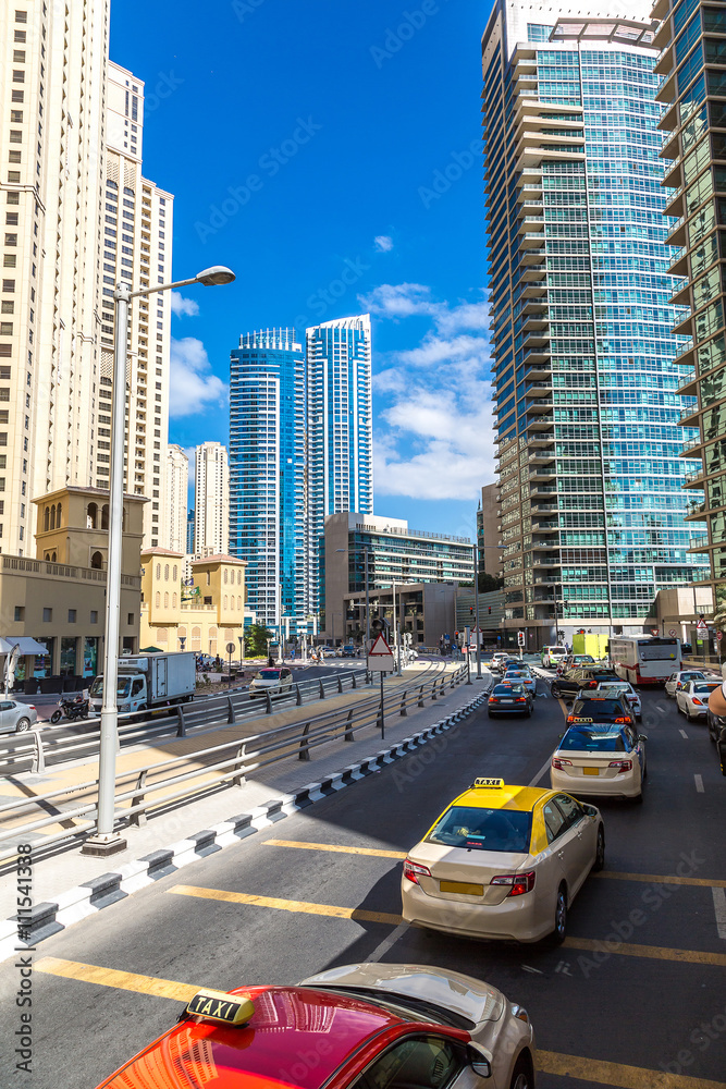 Naklejka premium Taxi in Dubai