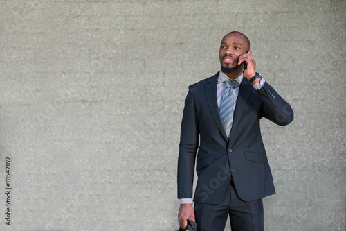 Business man talking on the phone
