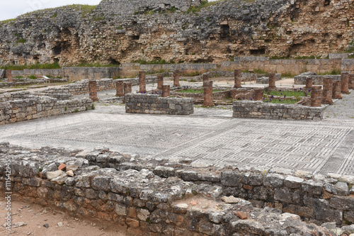 Mosaics of roman ruins of the ancient city of Conímbriga,Beira