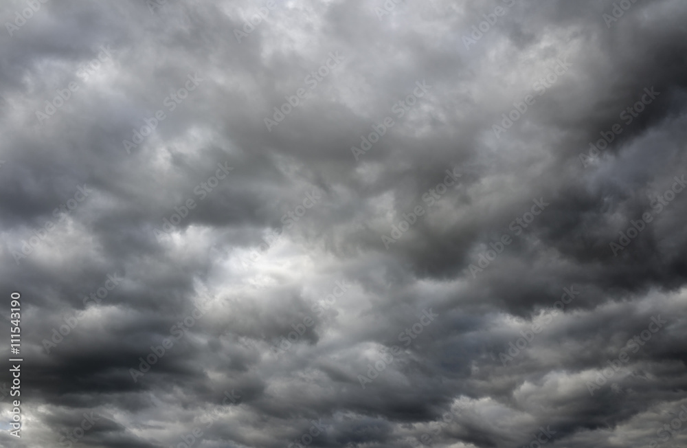Storm clouds over horizon. Cloudy sky before a thunderstorm. Storm clouds over horizon. Cloudy sky before a thunderstorm.