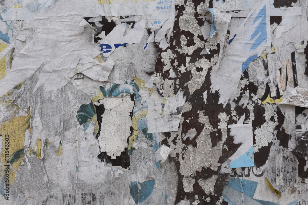 Fototapeta premium torn paper on a wall