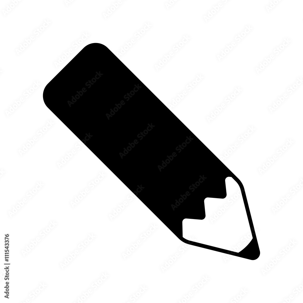 pencil icon on white background pencil icon on white background