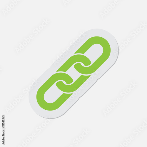 simple green icon - hanging chain