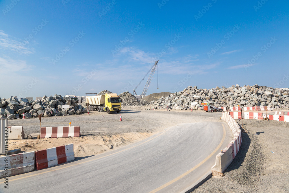 Obraz premium Construction worker in Dubai