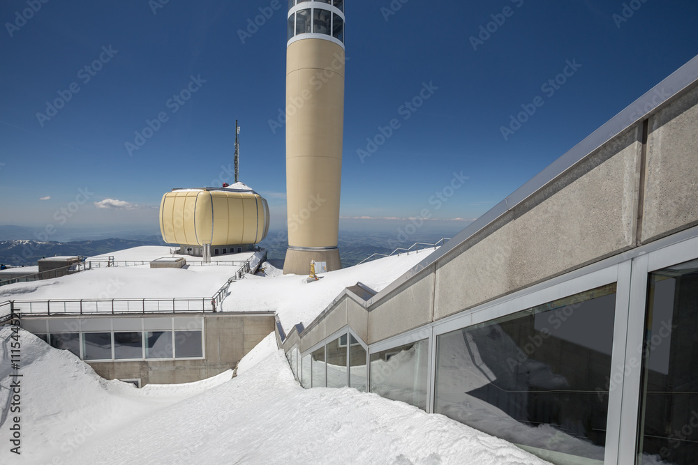 Obraz premium saentis mountain station switzerland