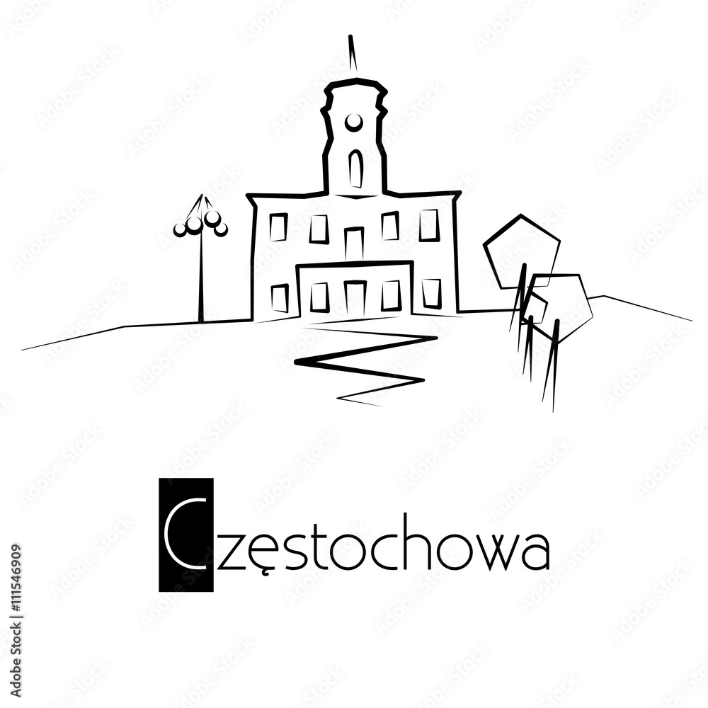 Częstochowa - ratusz - logo
