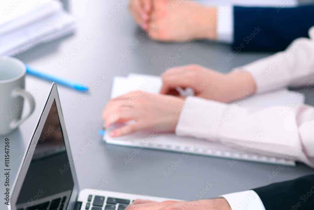 Fototapeta premium Group of business people working together in office