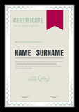 certificate template,abstract diploma layout,A4 size ,vector