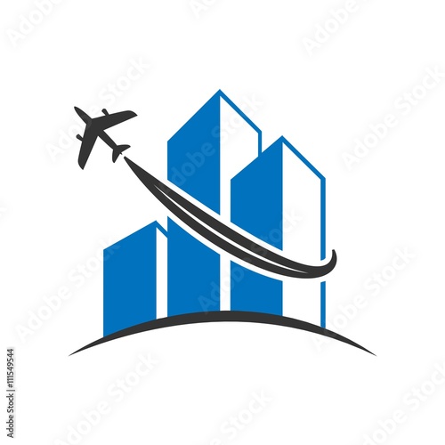 Airplane Logo Icon Vector