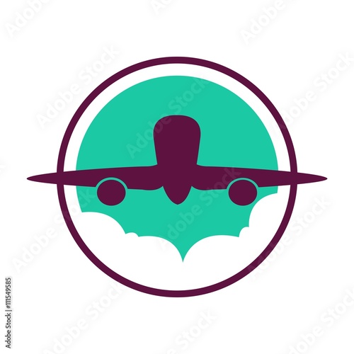 Airplane Logo Icon Vector