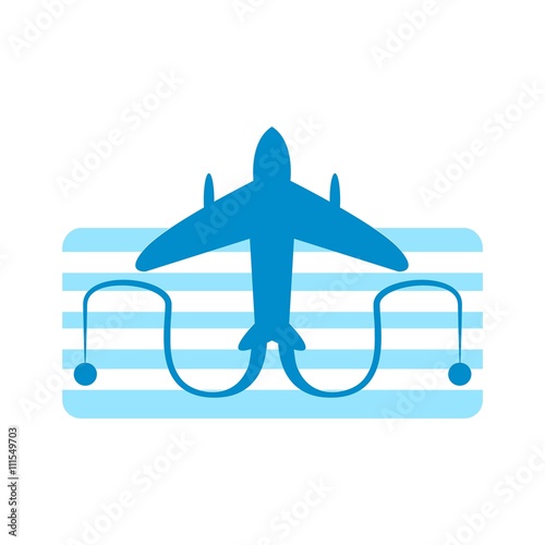 Airplane Logo Icon Vector