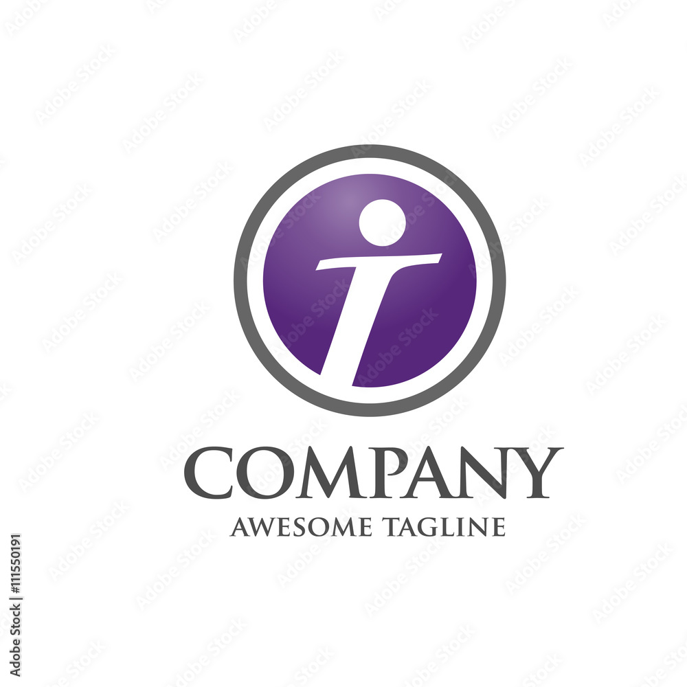Business corporate letter I logo design vector. Business corporate letter I logo design vector.