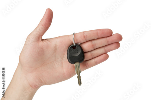 Konstfotografi car keys in hand