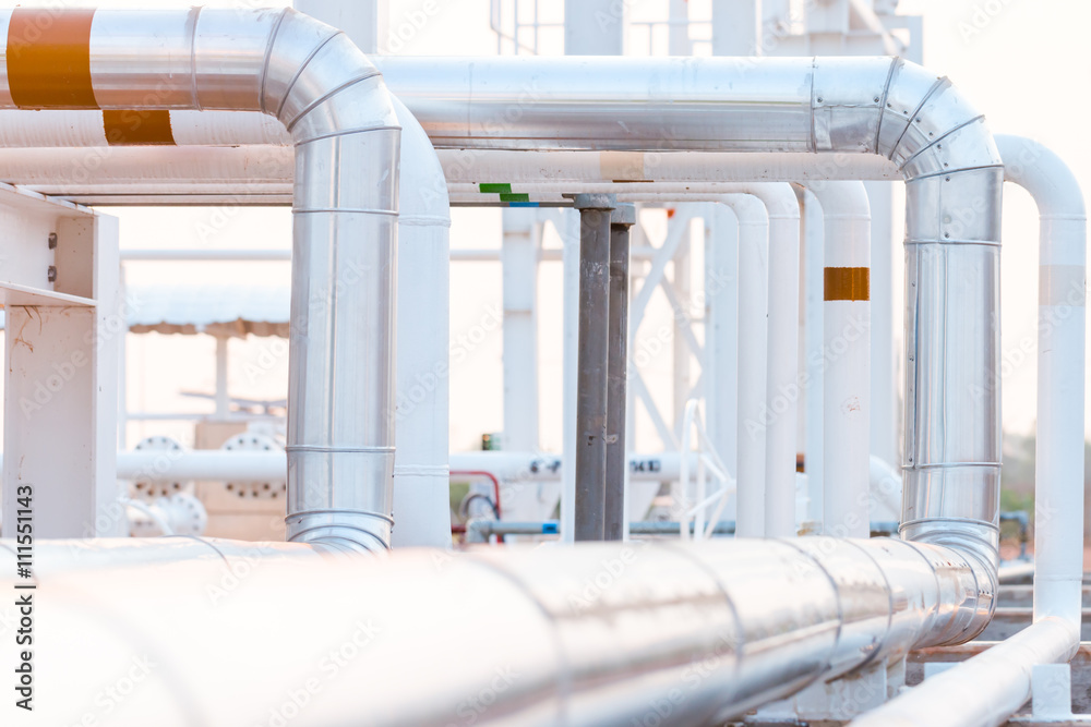 Fotografie Piping Upstream Process oil and gas..