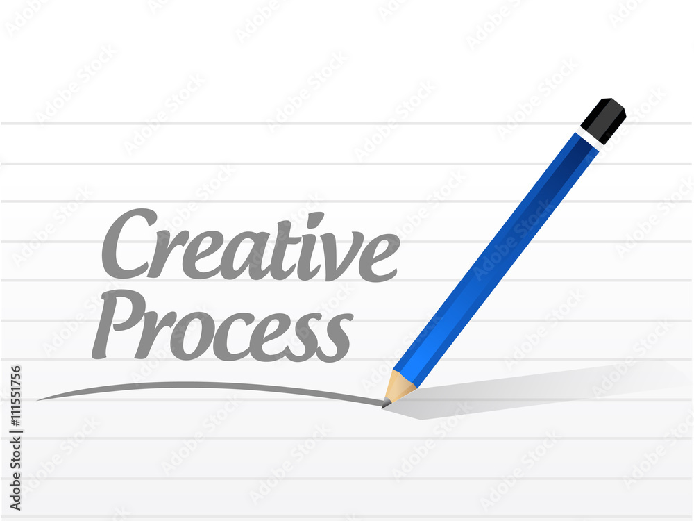 creative process message sign concept creative process message sign concept