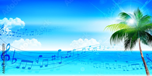 海　夏　風景　背景