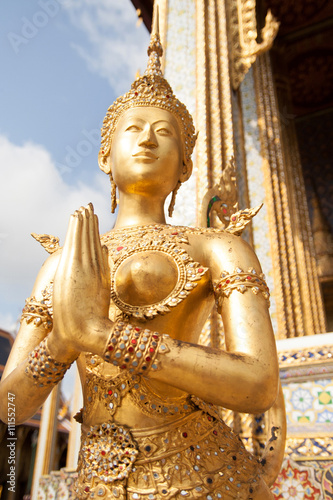 Kinnari statue at Wat Phra Kaew