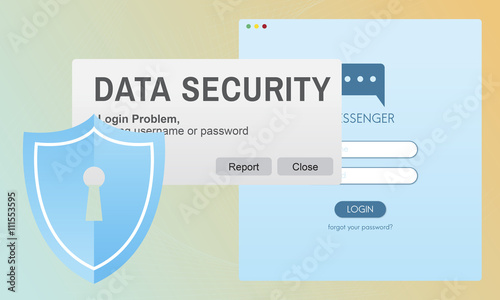 Data Security Digital Intenret Phishing Online Concept photo