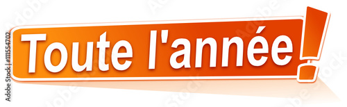 toute l'année sur étiquette orange