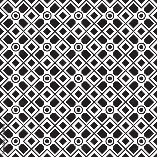 Seamless parquetry vector monochrome pattern background 