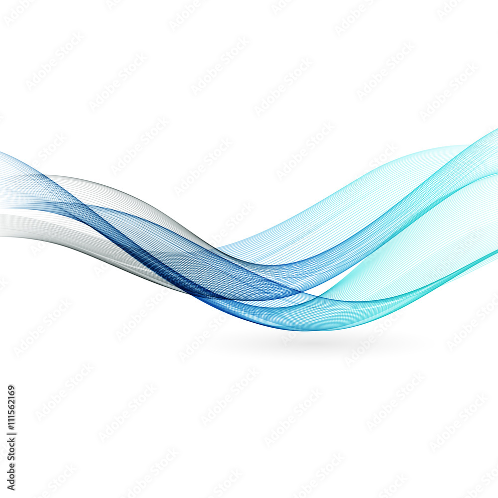 Fototapeta premium Abstract color wave design element