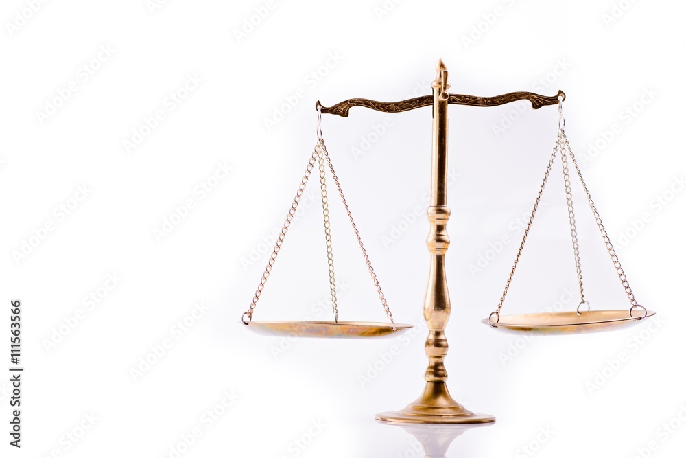 Scales of justice - the symbol of law Scales of justice - the symbol of law