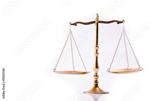 Scales of justice - the symbol of law