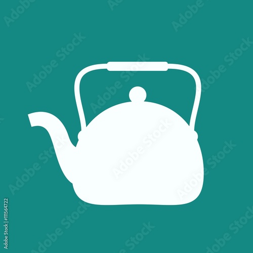 Kettle silhouette icon. Vector illustration