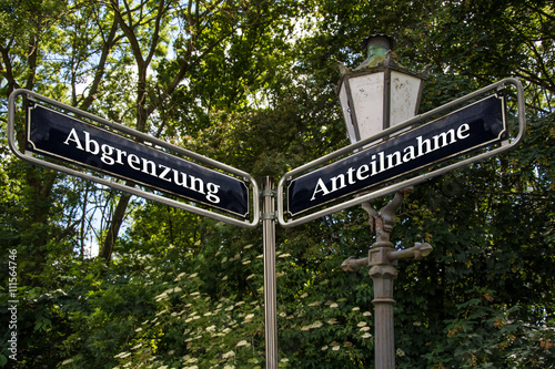 Schild 105 - Anteilnahme