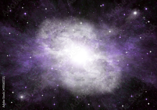 galaxy in a free space