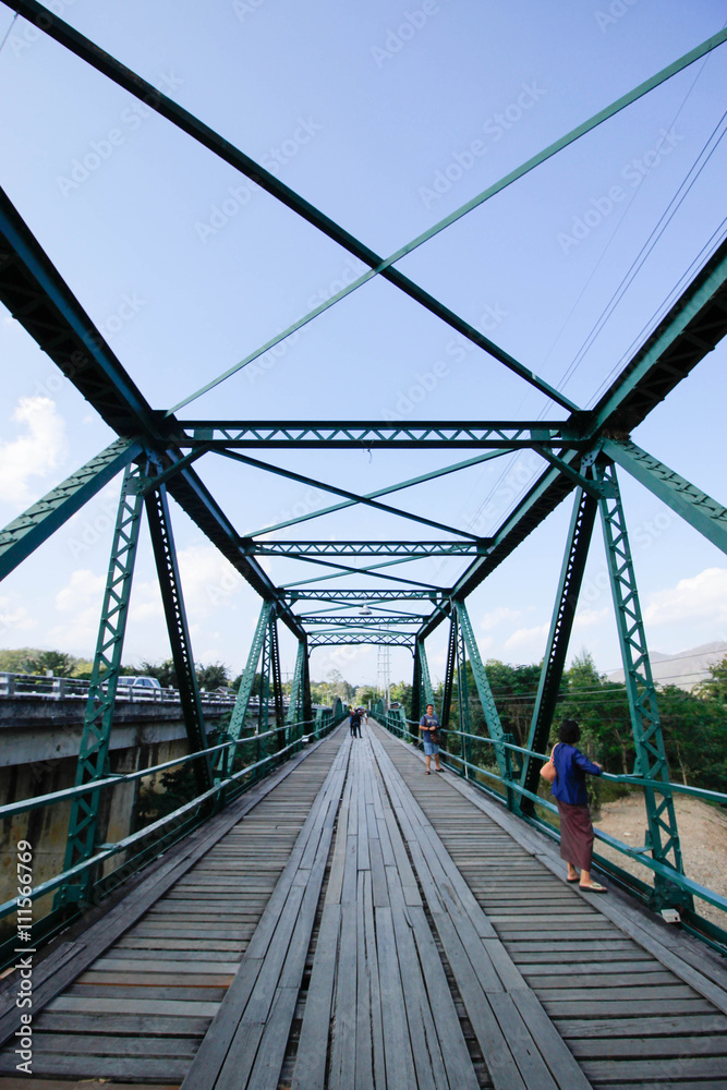Obraz premium bridge in pai 16 December 2015: