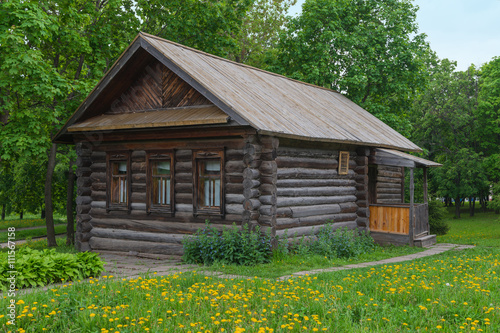 old wooden house in the woods