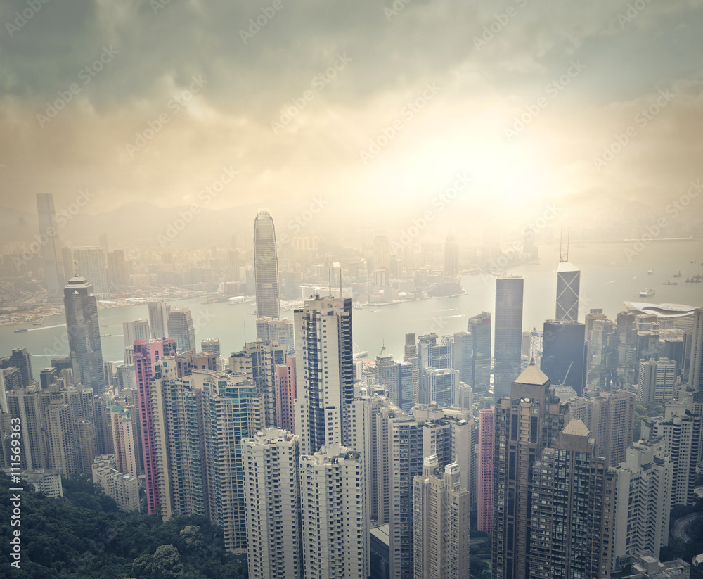 Fototapeta premium Hong Kong skyline