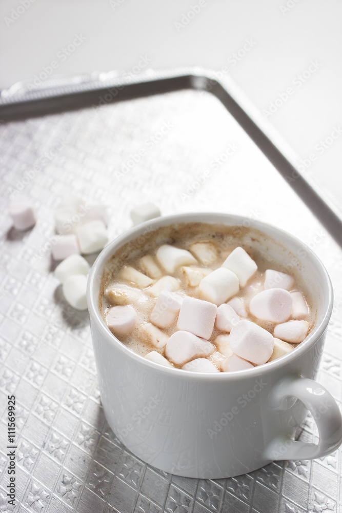 Mug of cocoa with marshmallows Marshmallow Mug of cocoa with marshmallows Marshmallow
