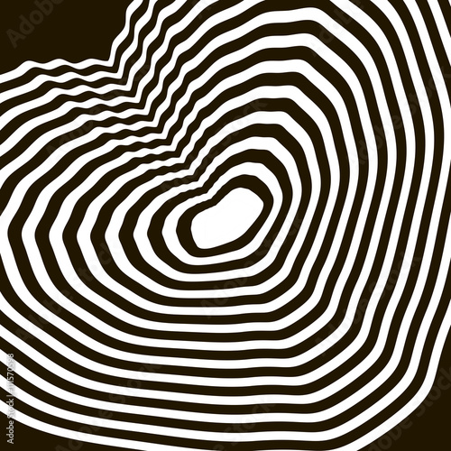 black and white vector optical illusion geometrical figure heart / black and white vector optical illusion geometrical figure heart