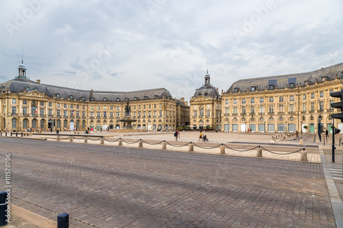 Bordeaux. Baroque buildings on the Place de la Bourse (1730-1755).