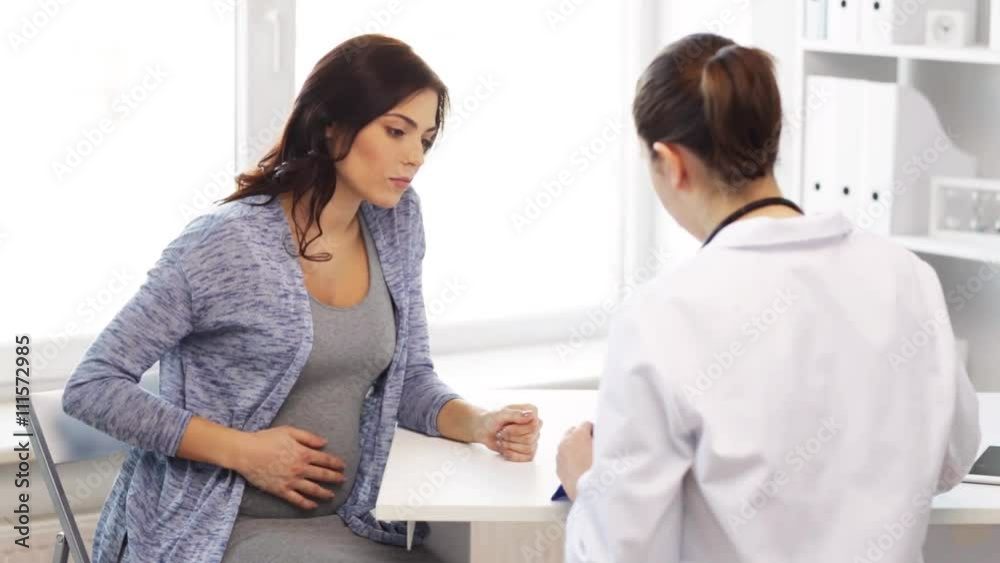 gynecologist and pregnant woman at hospital gynecologist and pregnant woman at hospital