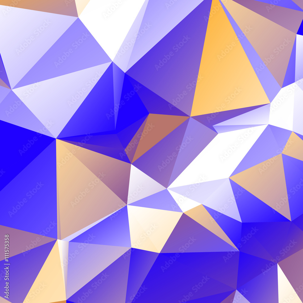 Obraz premium Low poly triangulated background. Colorful. Vector illustration.