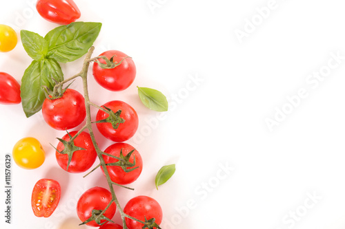 cherry tomato and basil