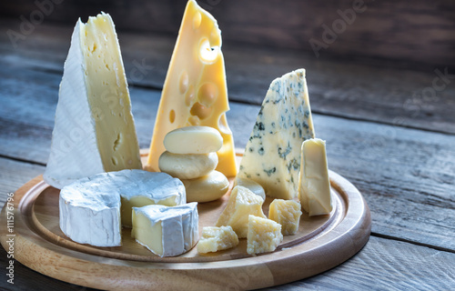 Various types of cheese photo