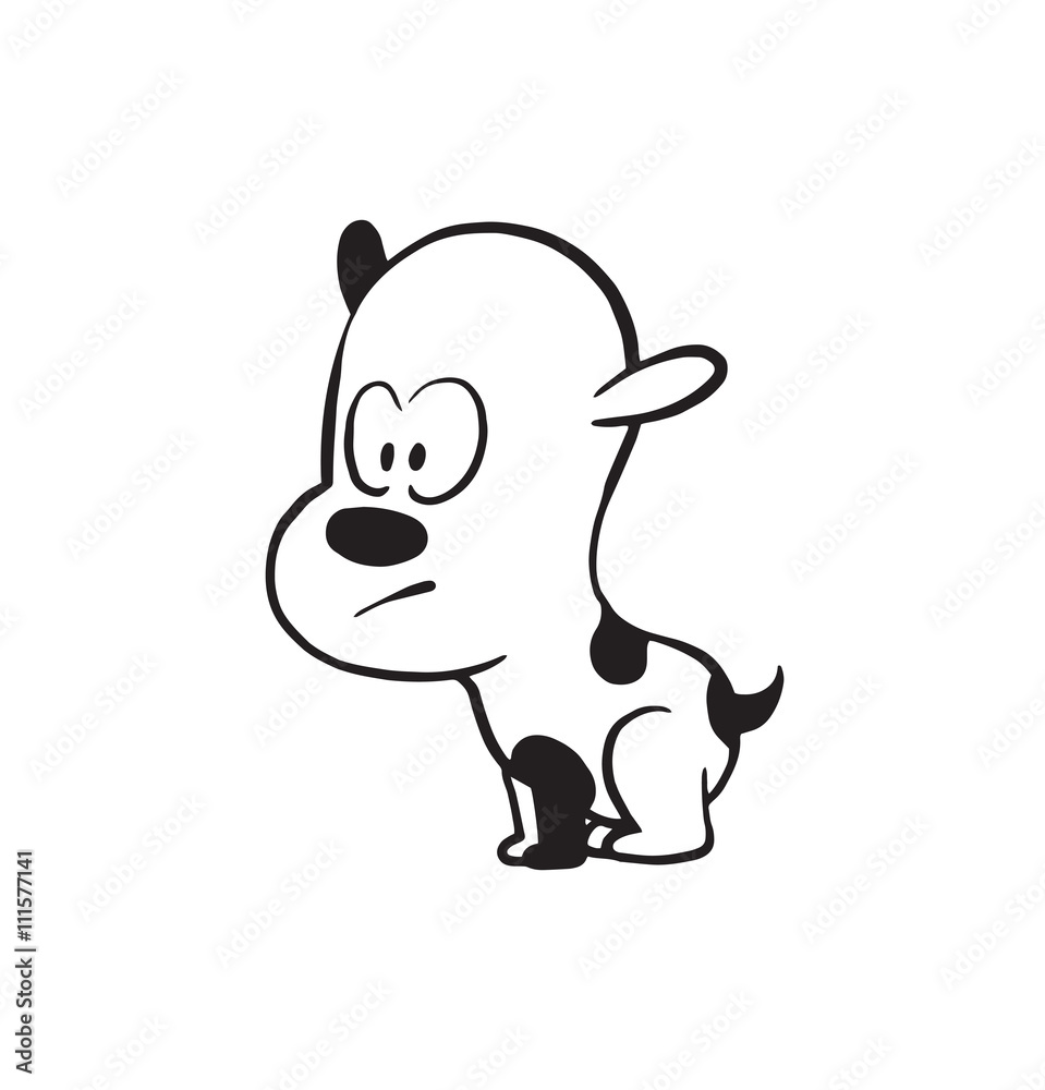 white dog cartoon characters