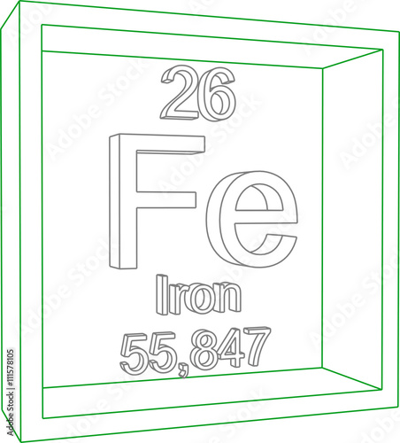 Periodic Table of Elements - Iron